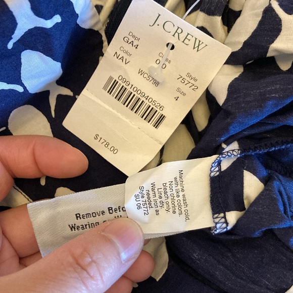 NWT RARE J. Crew Martine School of Fish Print Dress from summer 2006; size 4 - Picture 4 of 4